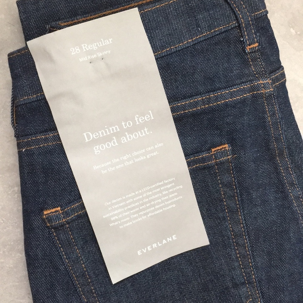 Everlane mid rise skinny jeans